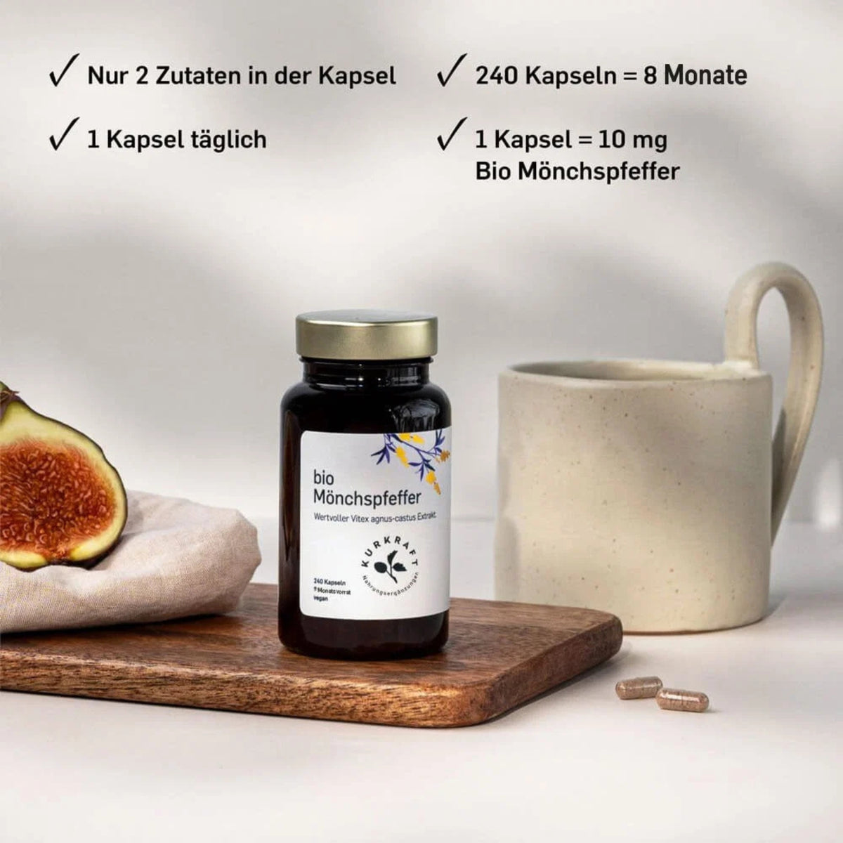 Bio Mönchspfeffer Extrakt 240 Kapseln