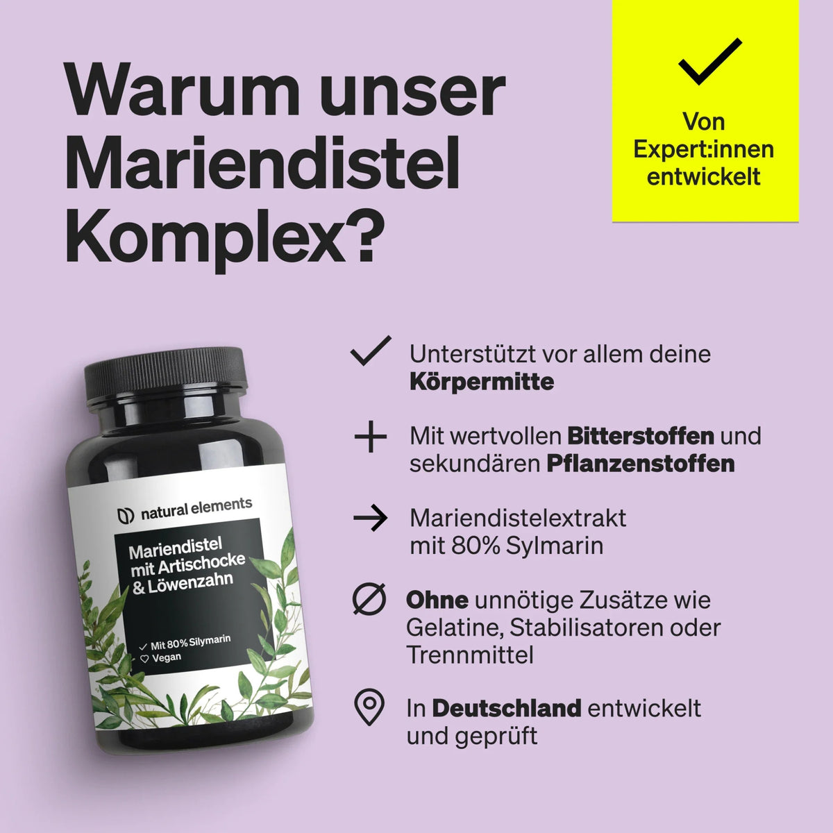 Mariendistel mit Artischocke & Löwenzahn 120 Kapseln
