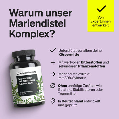 Natural Elements Mariendistel mit Artischocke & Löwenzahn